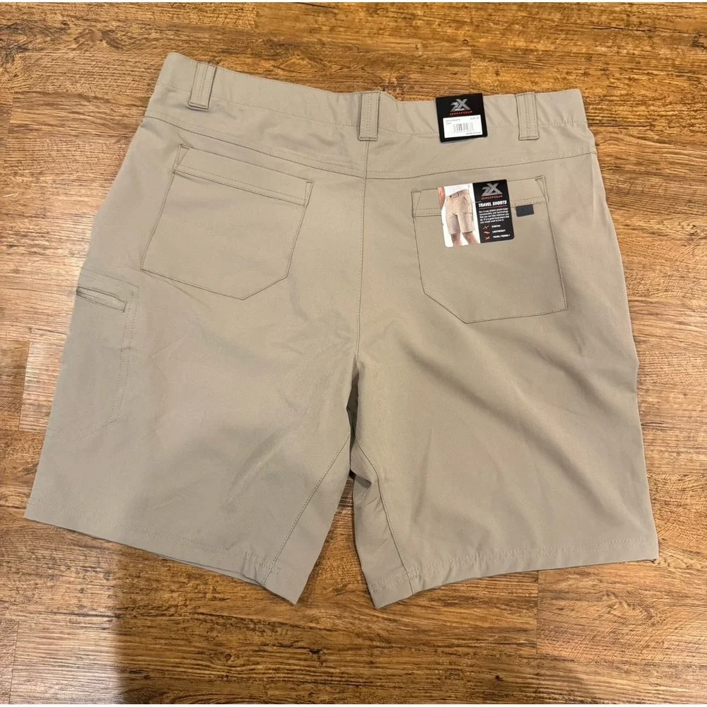 ZEROXPOSUR Oak Beige Outdoort Hiking Performance Travel Cargo Shorts Men's 40x10